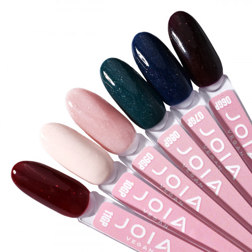 Палітра гель-лаків на тіпсах JOIA vegan 06GP-11GP Midnight Glow, 6 кольорів
