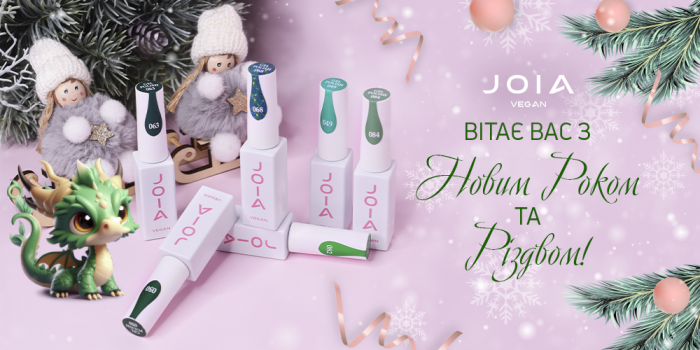 Команда JOIA vegan поздравляет Вас с Новым Годом и Рождеством!