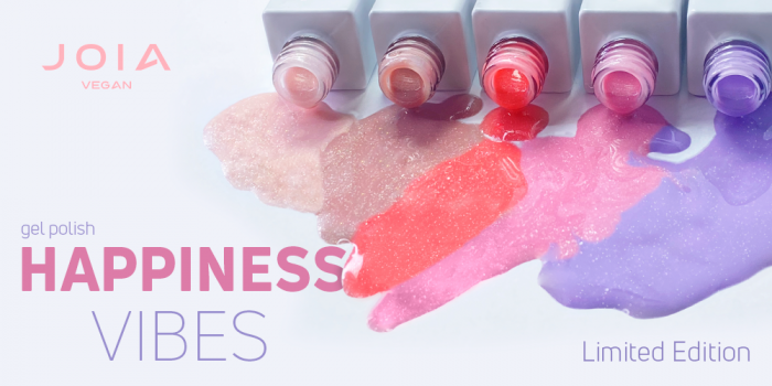 Сияющие оттенки гель-лаков JOIA vegan в лимитированной коллекции Happiness Vibes!
