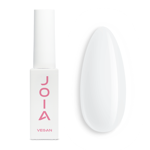 Гель-лак білий JOIA vegan №004, напівпрозора текстура (6 мл)