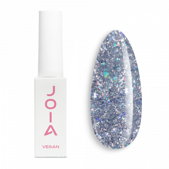Гель-лак светоотражающий серебряный JOIA vegan №105, с шиммером (6 мл)