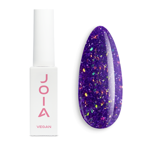 Гель-лак світловідбивний фіолетовий JOIA vegan №106, з шиммером (6 мл)