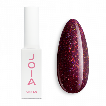 Гель-лак светоотражающий красный JOIA vegan №107, с шиммером (6 мл)