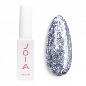 Гель-лак серебряный JOIA vegan №130, с шиммером (6 мл)