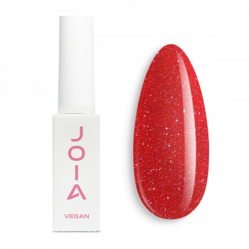 Гель-лак светоотражающий красный JOIA vegan №142, с шиммером (6 мл)