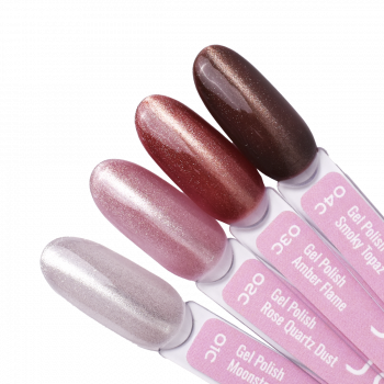 Палітра гель-лаків на тіпсах JOIA vegan Cat Eye 01C-04C, 4 кольори