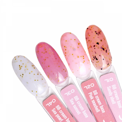Палітра на тіпсах BB Cream Base JOIA vegan Shiny Shell, 4 кольори