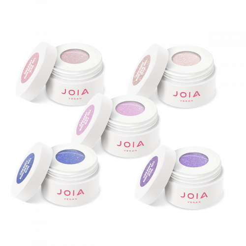 Набор модельирующих гелей Creamy Builder Gel JOIA vegan, Ледяная нежность, 5 цветов
