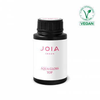 Топ для гель-лаку Aqua Gloss Top No Wipe, глянцевий, JOIA vegan, 30 мл