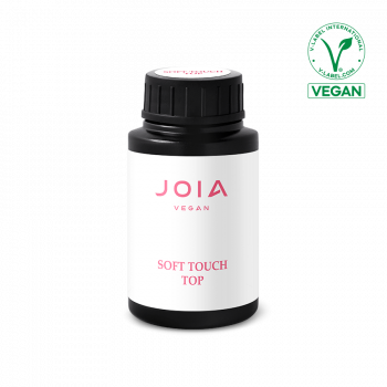 Топ для гель-лаку Soft Touch Top No Wipe, матовий, JOIA vegan, 30 мл