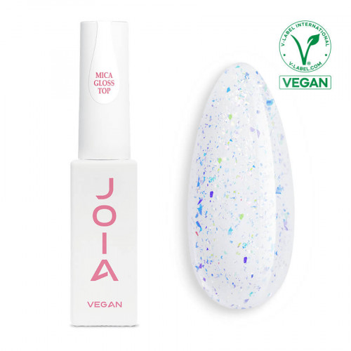 Топ для гель-лаку Mica Gloss Top No Wipe, глянцевий, JOIA vegan, 8 мл