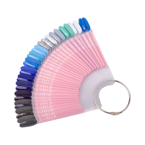 Палітра гель-лаків на тіпсах JOIA vegan 001–168 по тональностi (мат+глянець)