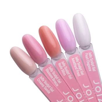 Палітра гелів на тіпсах Jelly Sculpt Gel JOIA vegan, 5 кольорів