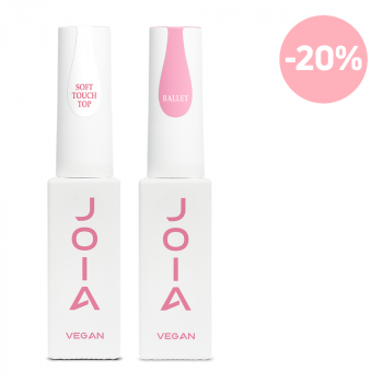 Набір JOIA vegan Soft Touch Top No Wipe 8 ml + PolyLiquid Gel Ballet 8 ml