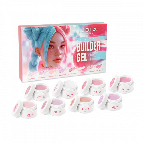 Набір моделюючих гелів Universal builder gel JOIA vegan, 8 кольорів 